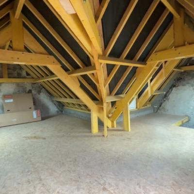 Rénovation d'une toiture sur hondschoot avec charpente et chainage béton 3