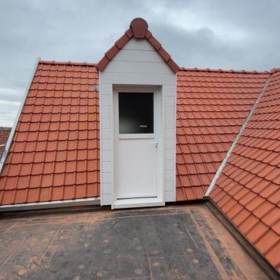 Rénovation d'une toiture sur hondschoot avec charpente et chainage béton 1